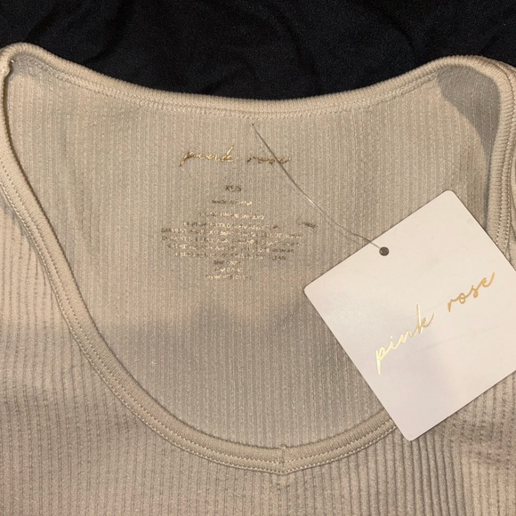 Cream Ribbed Bodysuit - Picture 2 of 2